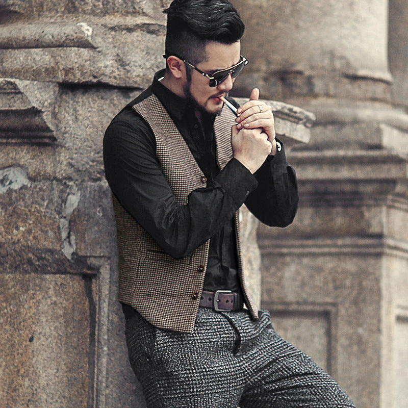Prestige Heritage Waistcoat™ | Vintage Men's Plaid Vest