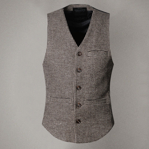 Prestige Heritage Waistcoat™ | Vintage Men's Plaid Vest