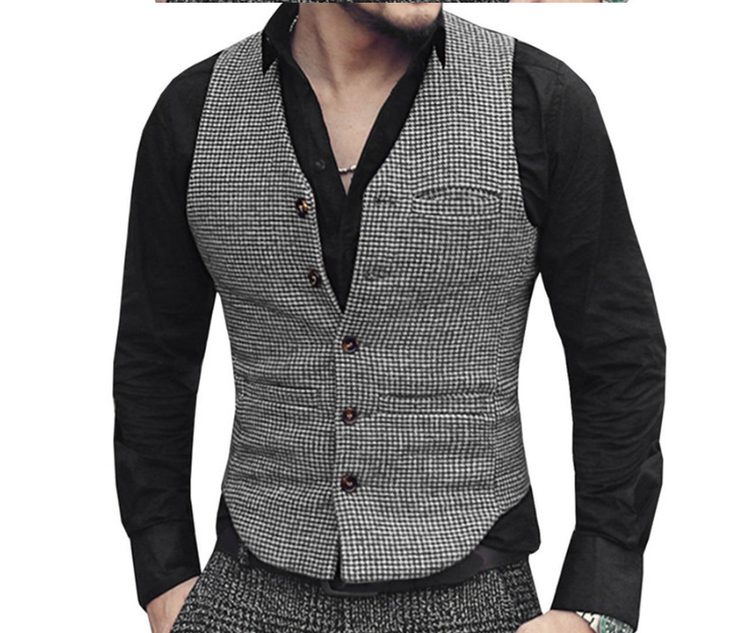 Prestige Heritage Waistcoat™ | Vintage Men's Plaid Vest